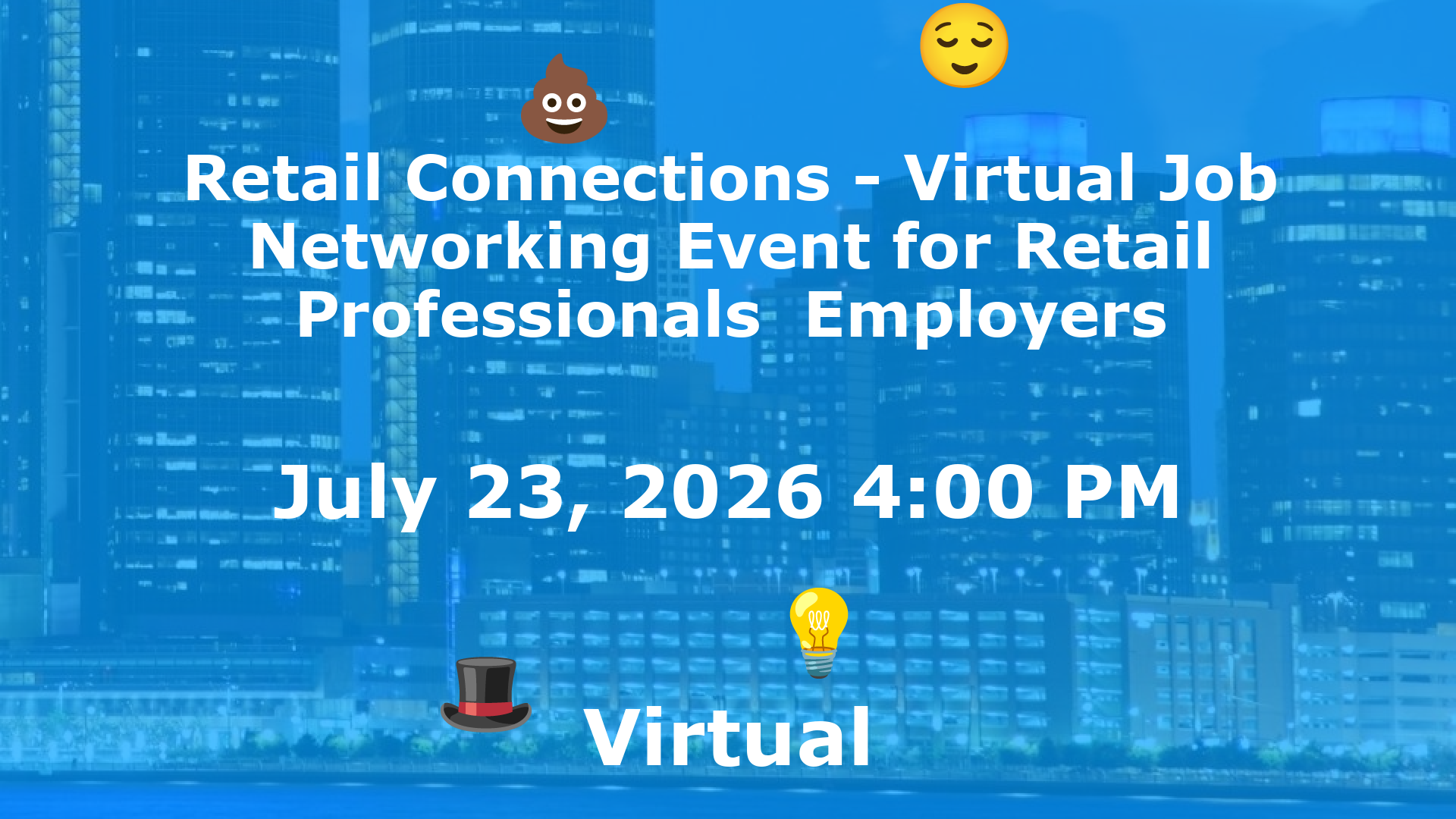 Retail Connections - Virtual Job  Networking Event for Retail Professionals  Employers event image